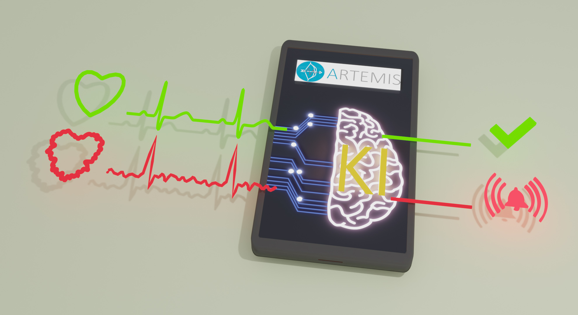 Nicht-invasive Healthcare mit Embedded KI zur lokalen, energiesparenden und selbstlernenden Analyse von z. B. EKG-Daten