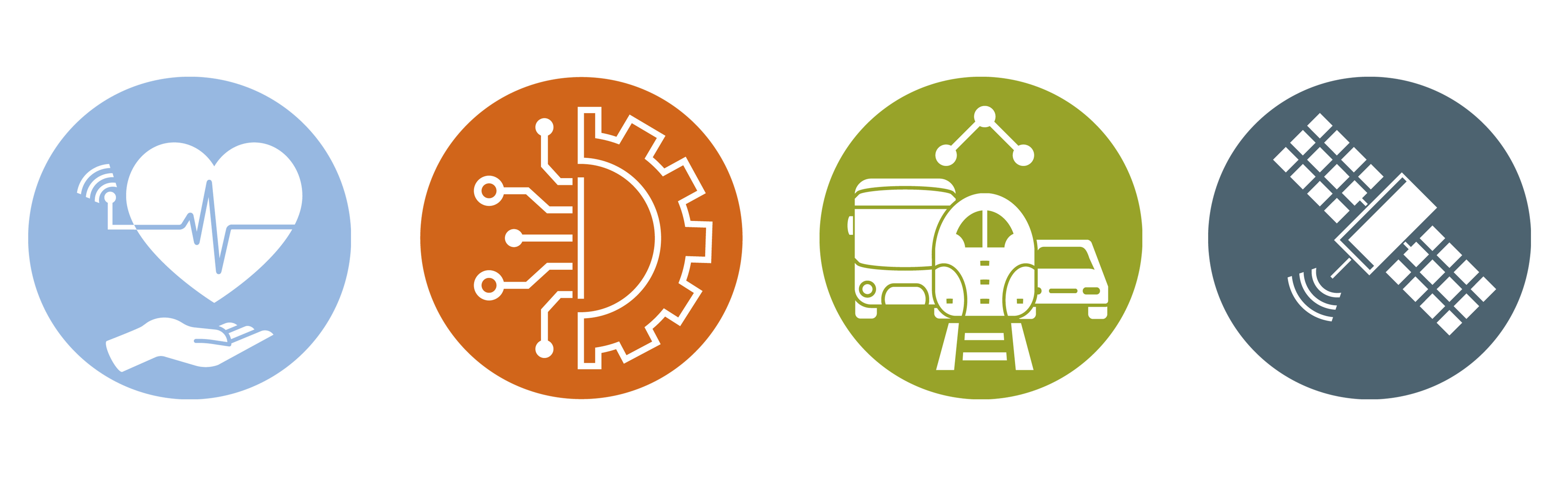 Die 4 Logos der Geschäftsfelder