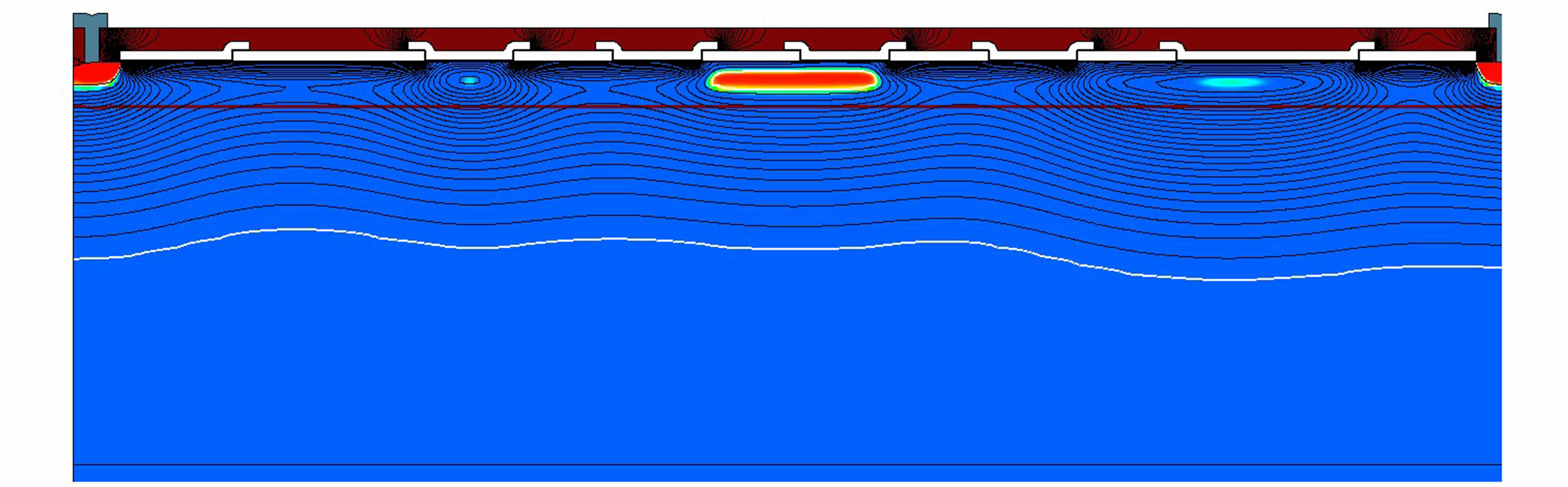 Simulationsergebnis einer CMOS-CCD 