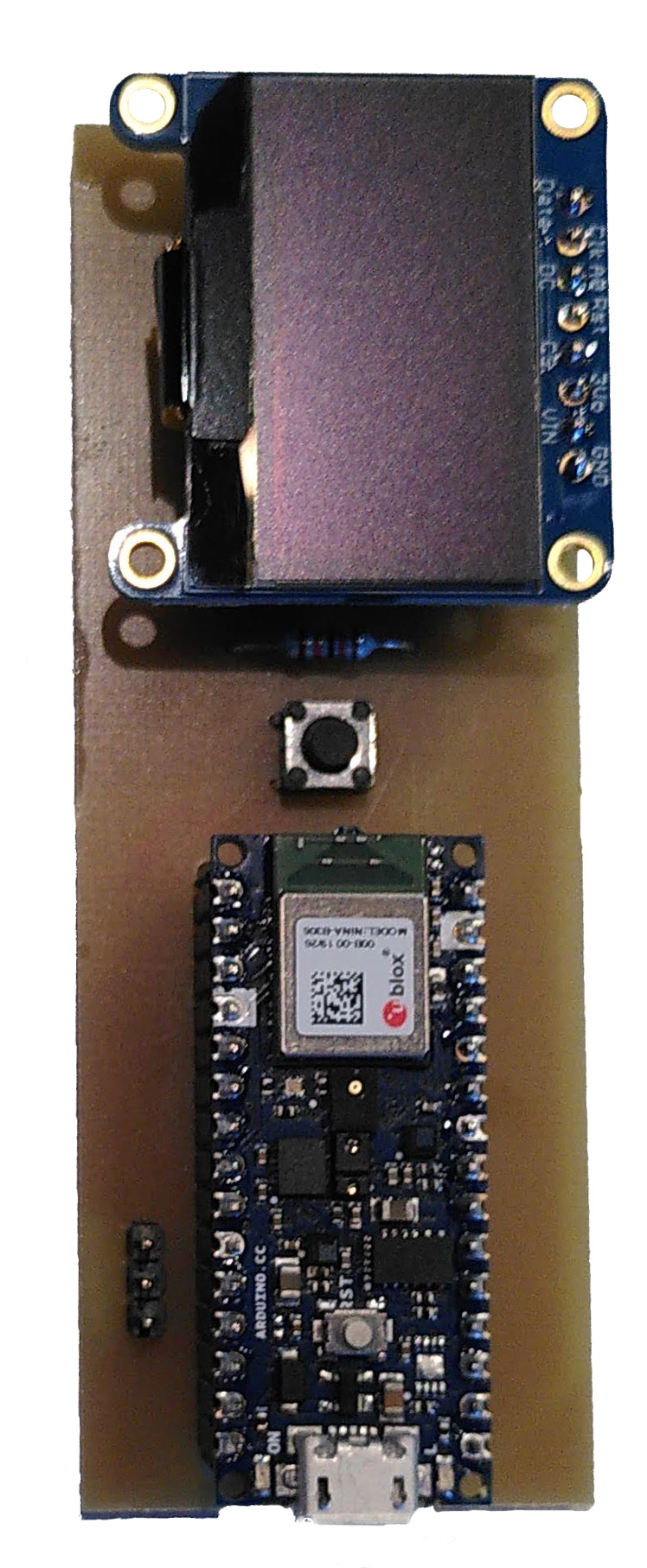 Demonstrator for personalizable gesture recognition based on an Arduino Nano 33 BLE Sense development board.