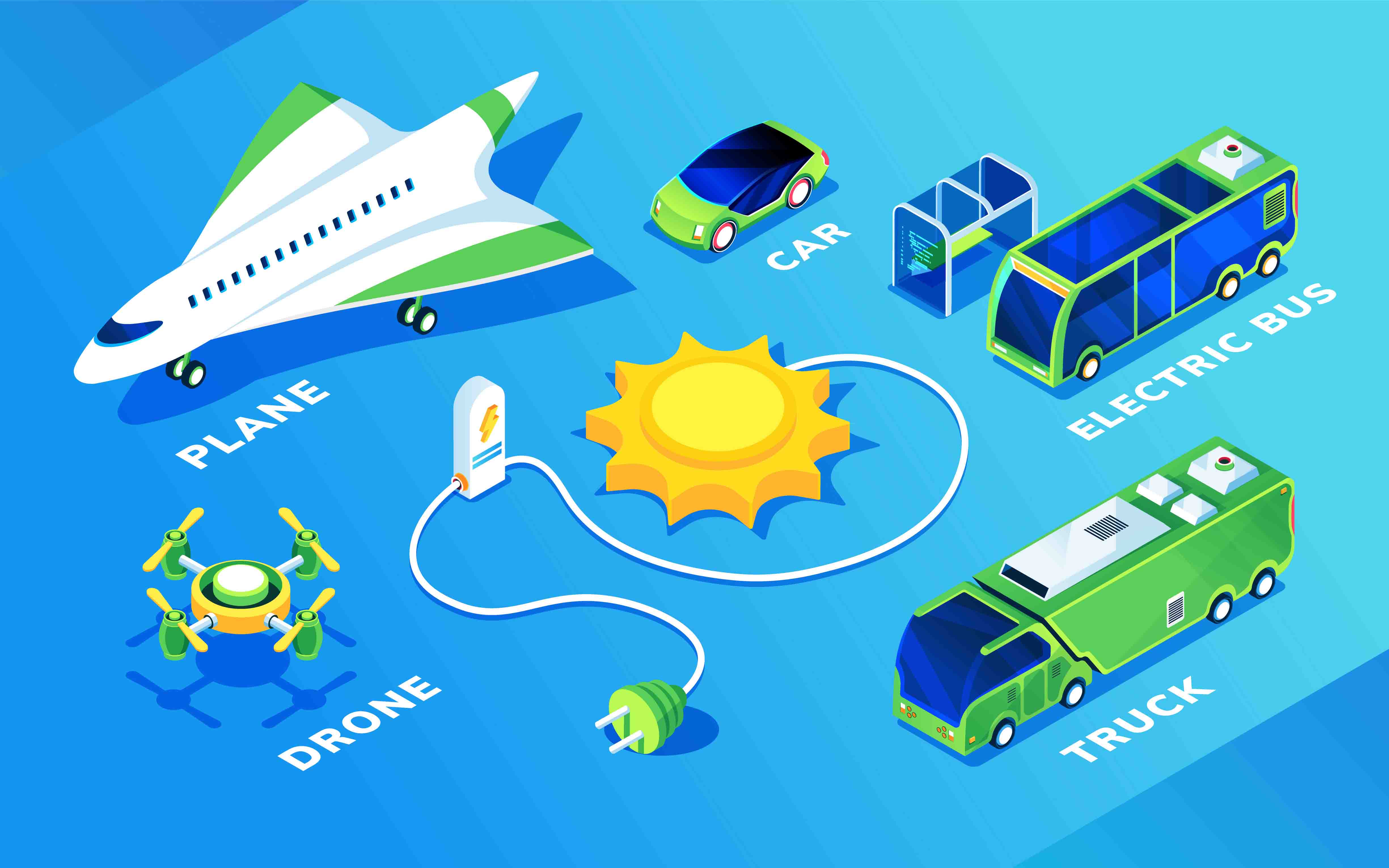 Mapping of different areas of zero-emission mobility