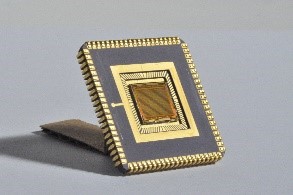 Photo of a CSPAD chip in the case