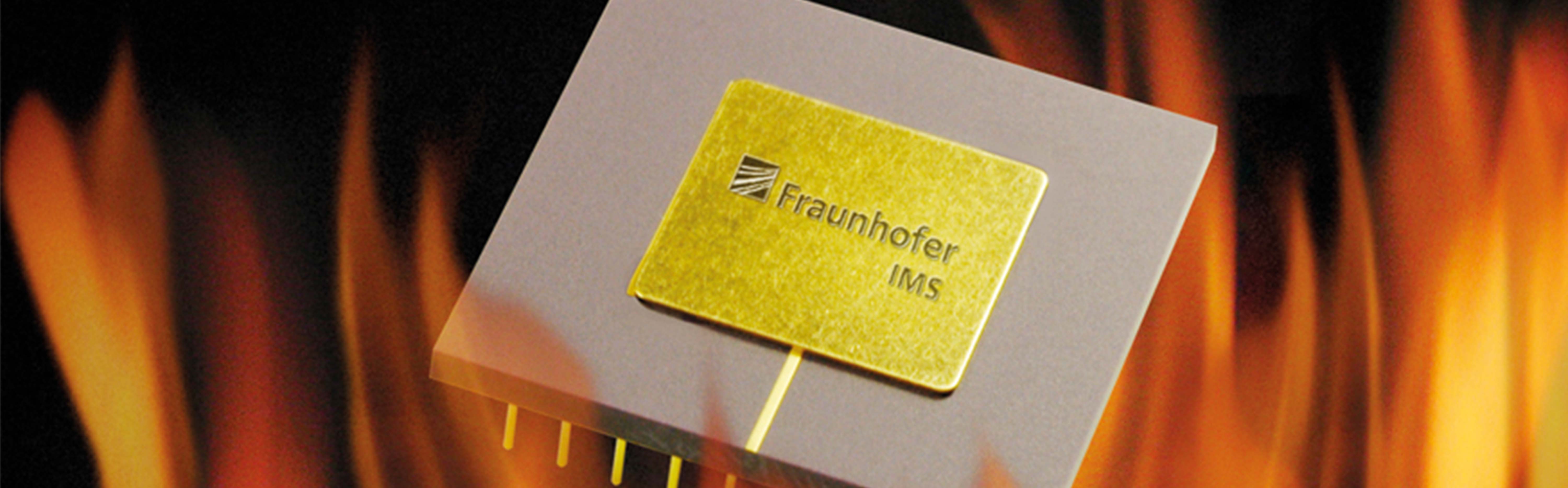 For the realization of integrated high-temperature systems, the Fraunhofer IMS offers circuit, sensor, as well as pilot manufacturing technologies.